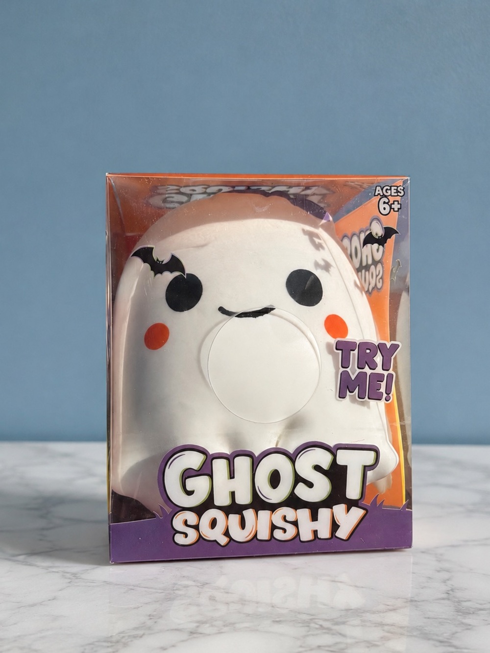 Girl Ghost Squishy Soft Stress Toy - White Halloween